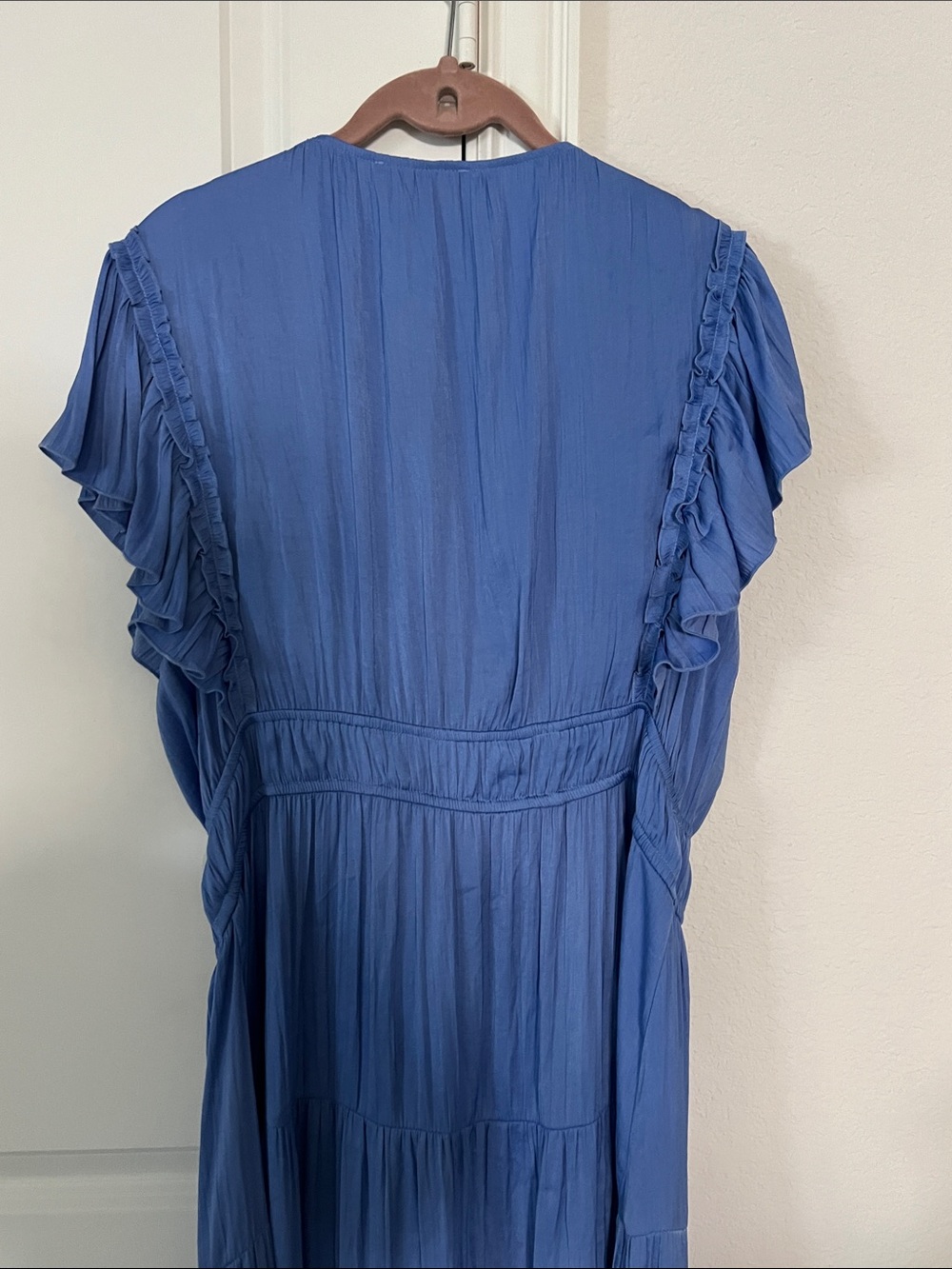 Philosophy Cornflower Blue Ruffle-Tier Maxi Dress - Picture 6 of 7